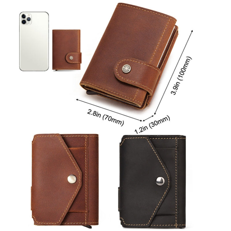 RFID Anti-Theft Leather Credit Card Holder
