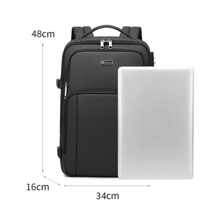 Wiersaam Men Anti-Theft Business Laptop Backpack 15.6 Inch Computer Bag With USB & Type-C Charging Ports, WA338353 Gray