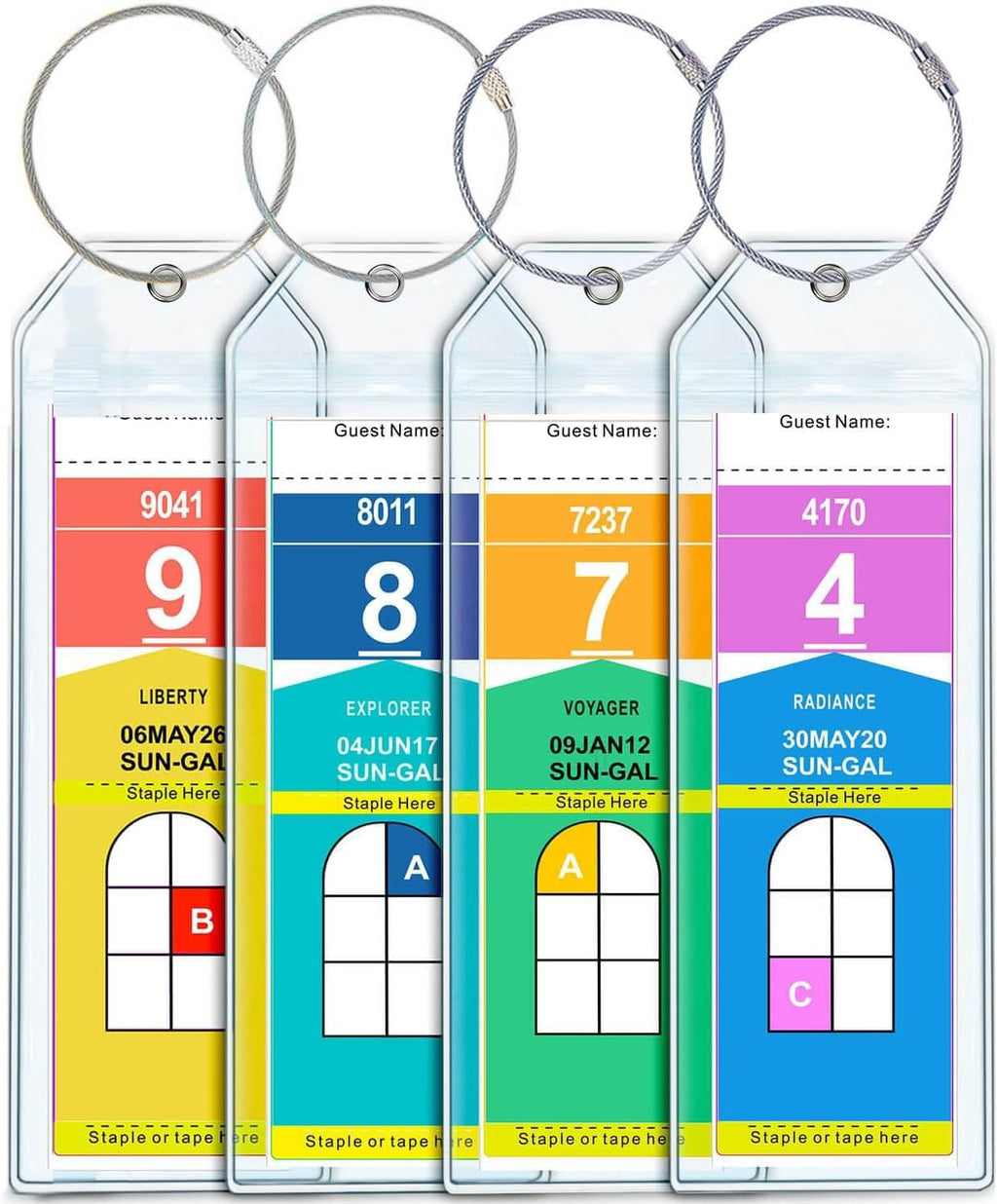 Cruise Ship Luggage Tags | 4 Pack