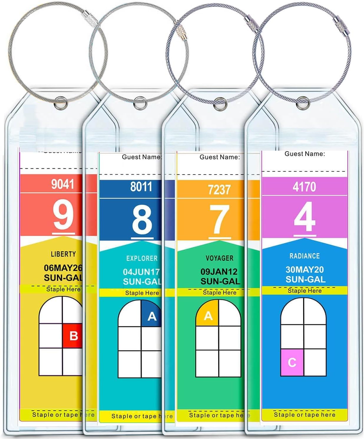 Cruise Ship Luggage Tags | 4 Pack