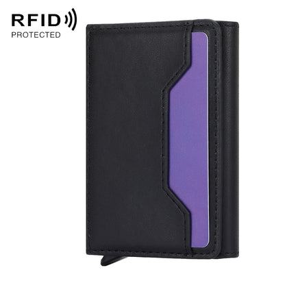 RFID Anti-Theft PU Leather Card Holder