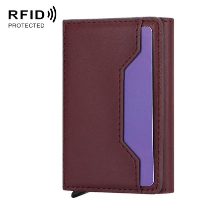 RFID Anti-Theft PU Leather Card Holder