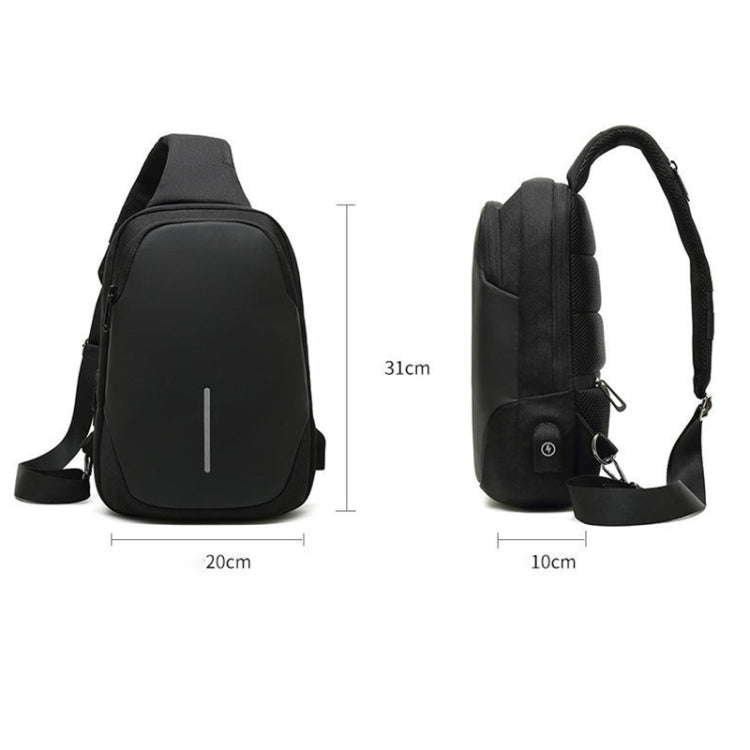 Outdoor Cycling Anti-theft Multi-layer Storage Male Chest Bag