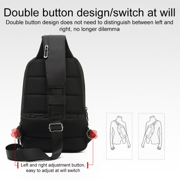 Outdoor Cycling Anti-theft Multi-layer Storage Male Chest Bag