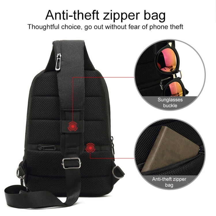 Outdoor Cycling Anti-theft Multi-layer Storage Male Chest Bag