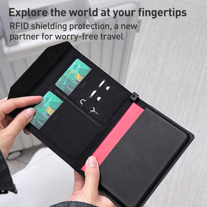 Multifunctional Magnetic Passport Card Holder RFID Anti-theft Document Bag