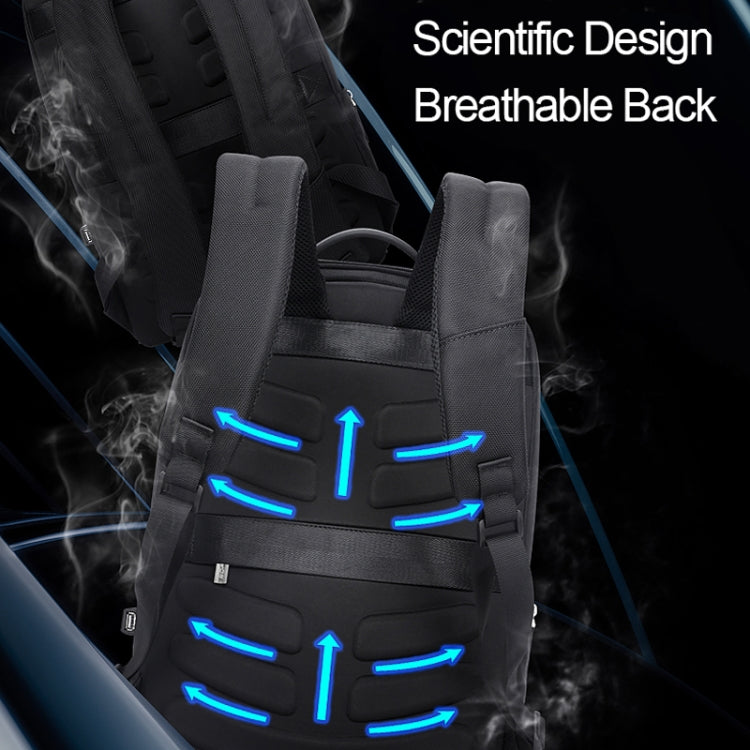 Bopai 751-006881 Business Anti-theft Waterproof Large Capacity Double Shoulder Bag,with USB Charging Port, Size: 30x14x44cm, 751-006881