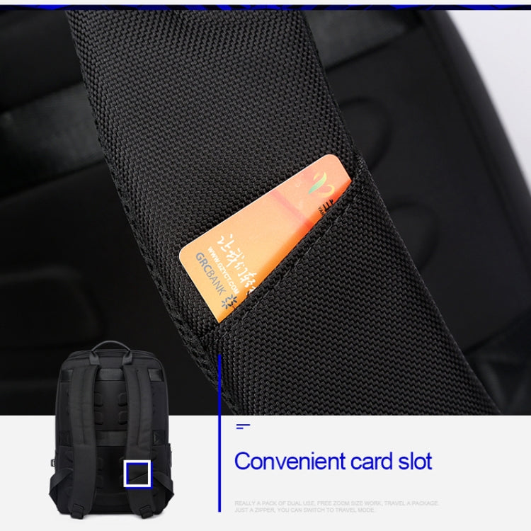 Bopai 751-006881 Business Anti-theft Waterproof Large Capacity Double Shoulder Bag,with USB Charging Port, Size: 30x14x44cm, 751-006881