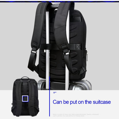 Bopai 751-006881 Business Anti-theft Waterproof Large Capacity Double Shoulder Bag,with USB Charging Port, Size: 30x14x44cm, 751-006881