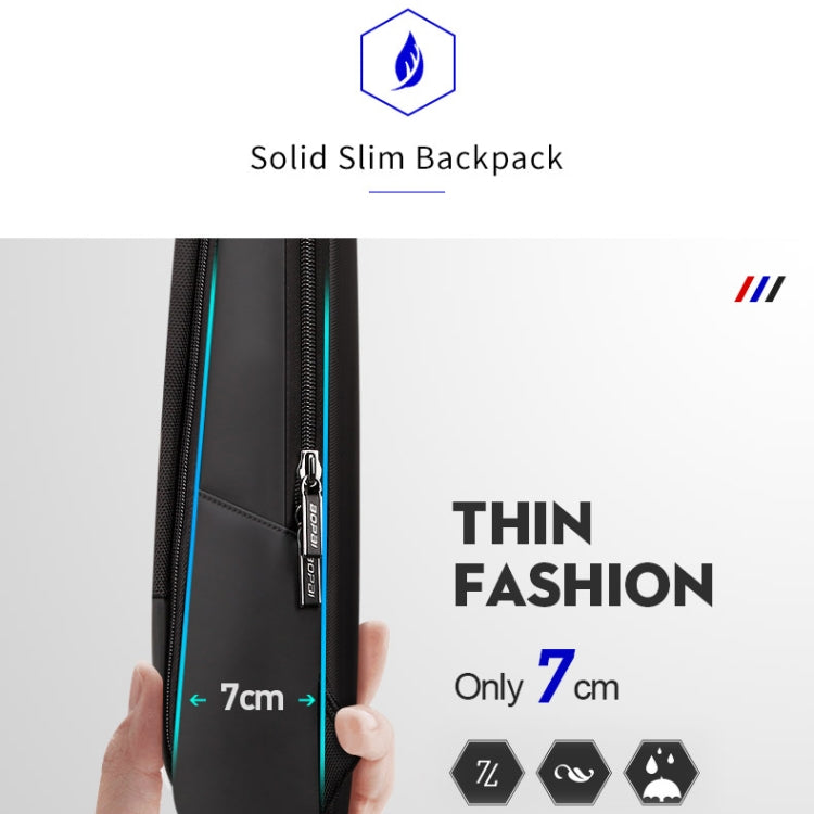 Bopai 851-023331 Ultrathin Anti-theft Waterproof Backpack Laptop Tablet Bag for 14 inch and Below, 851-023331