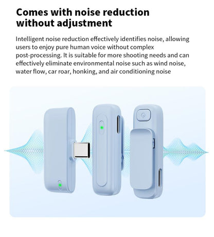 M6 Wireless Microphone AI Noise Reduction Live Streaming Mic