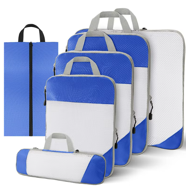 Woven Fabric Packing Cubes 7 Piece Set