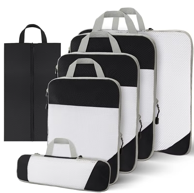 Woven Fabric Packing Cubes 7 Piece Set