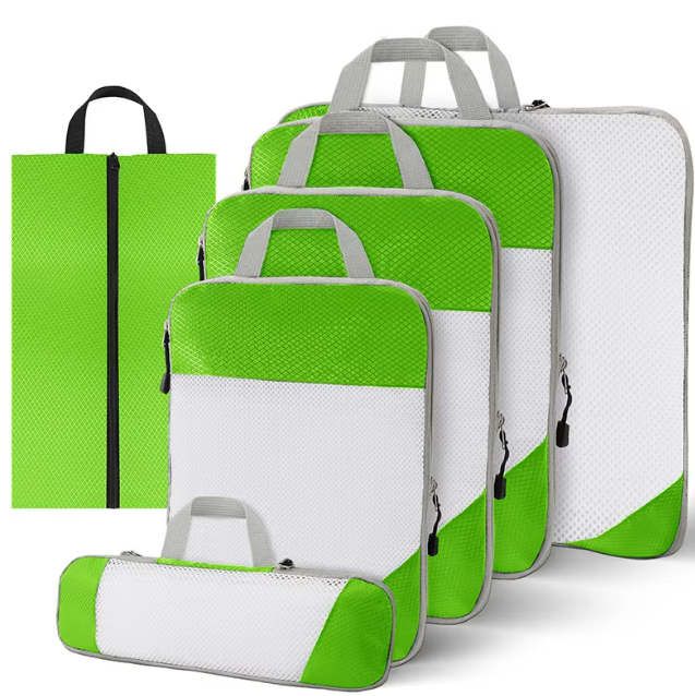 Woven Fabric Packing Cubes 7 Piece Set