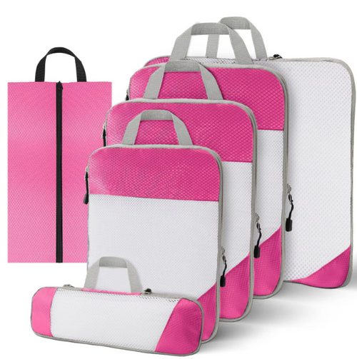 Woven Fabric Packing Cubes 7 Piece Set