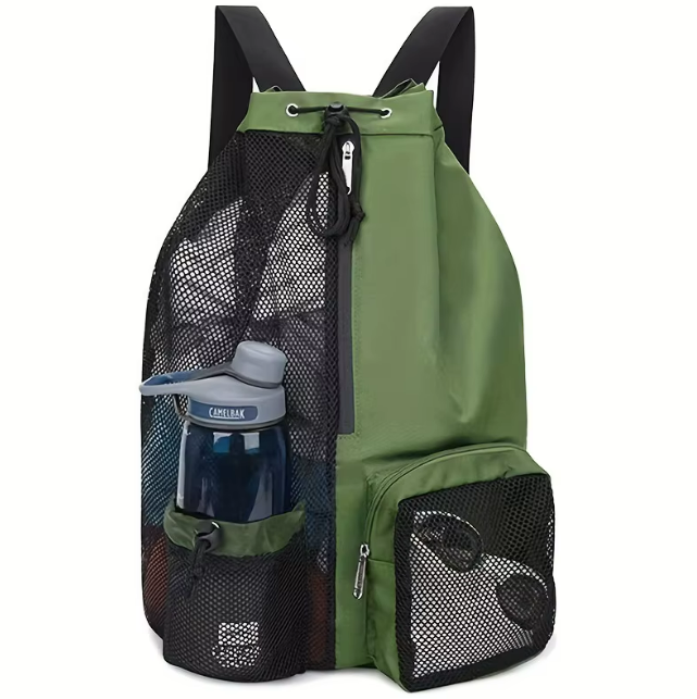 Large Mesh Beach, Swim & Cruise Backpack | Waterproof Travel Wet Bag