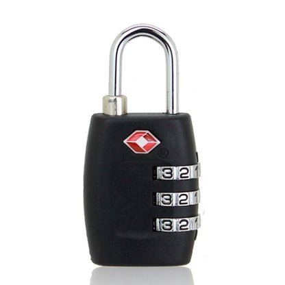 Customs Luggage Lock Overseas Travel Luggage Zipper Lock Plastic TSA Code Lock, Black, Red, Blue, Green, Rose Red, Yellow, Dark Blue