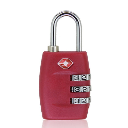 Customs Luggage Lock Overseas Travel Luggage Zipper Lock Plastic TSA Code Lock, Black, Red, Blue, Green, Rose Red, Yellow, Dark Blue