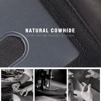 HUMERPAUL BP993 RFID Anti-Theft Brush Pocket Card Bag Suitable For AirTag 2nd Gen / AirTag 1st Gen, BP993 Black, BP993 Dark Brown, BP993 Brown