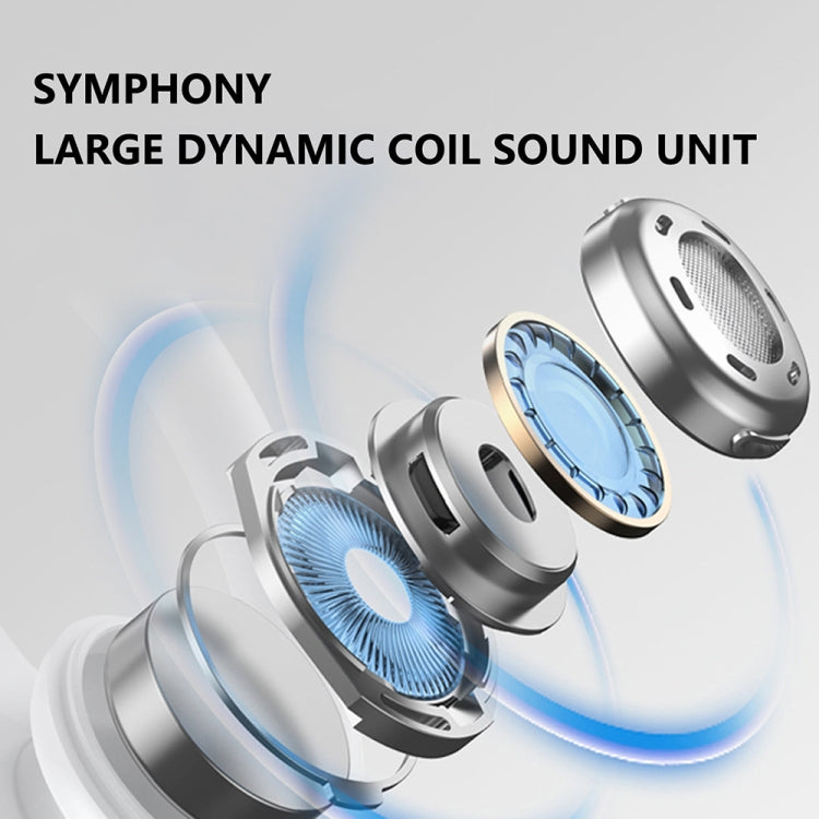 TWS Ear-Mounted LED Digital Display Noise Reduction Bluetooth Earphones With Power Bank Function