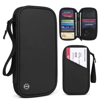 RFID Anti-Theft Certificate Storage Package Oxford Cloth Handheld Travel Passport Card Bag, Handheld