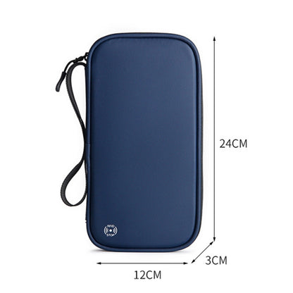 RFID Anti-Theft Certificate Storage Package Oxford Cloth Handheld Travel Passport Card Bag, Handheld