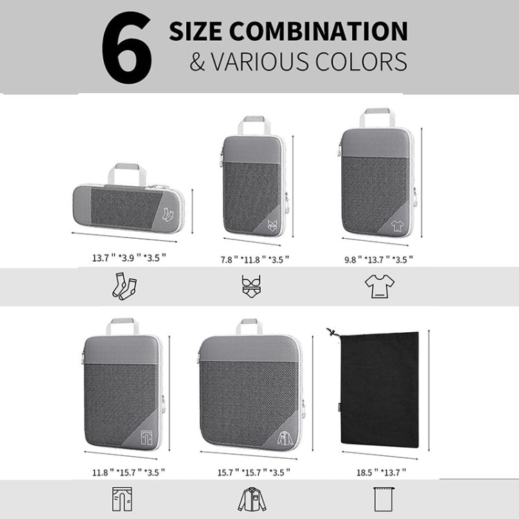 Urban Roam Compression Packing Cubes Set