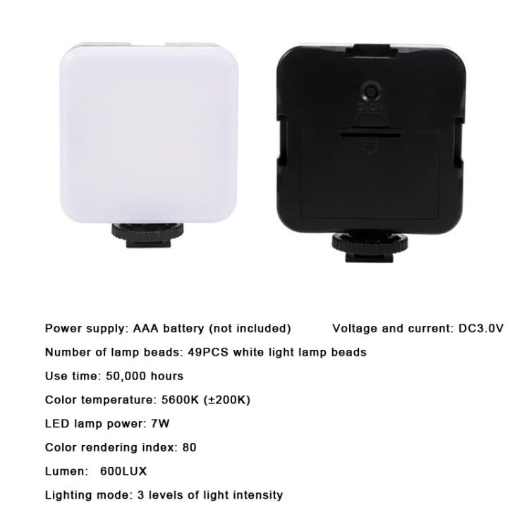 49 LEDs Streaming Lighting Kit for Phone All-in-One Video Recording Set with Tripod Stand &  Microphone, AY-49