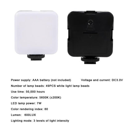 49 LEDs Streaming Lighting Kit for Phone All-in-One Video Recording Set with Tripod Stand &  Microphone, AY-49