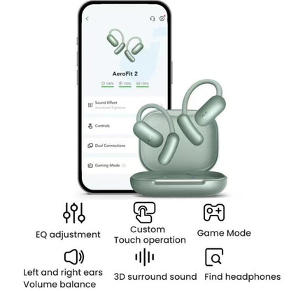 ANKER SoundCore AeroFit 2 Open Wireless Bluetooth Sport Earphones, AeroFit 2