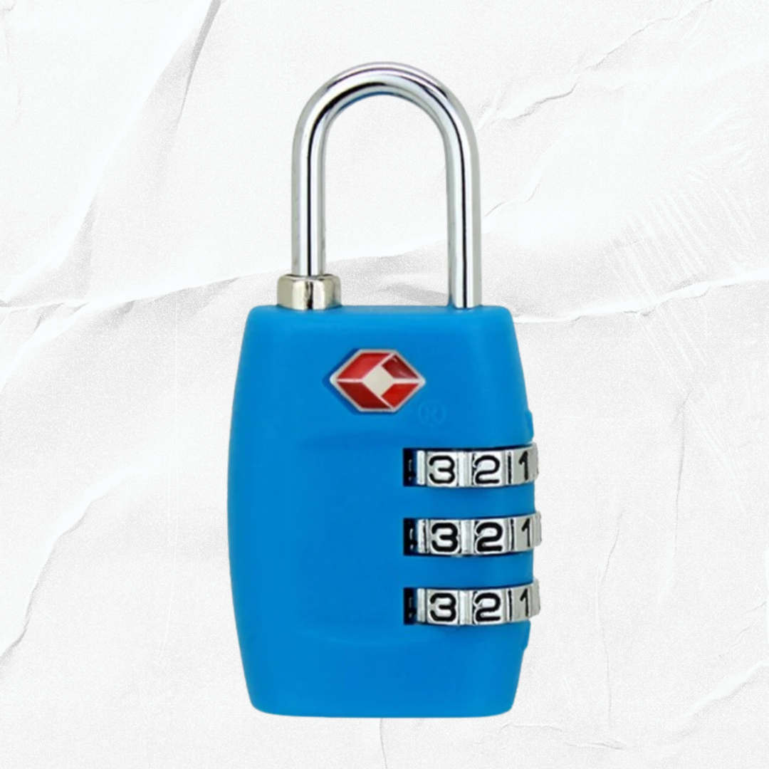 TSA-Approved Plastic Luggage Lock for Travel