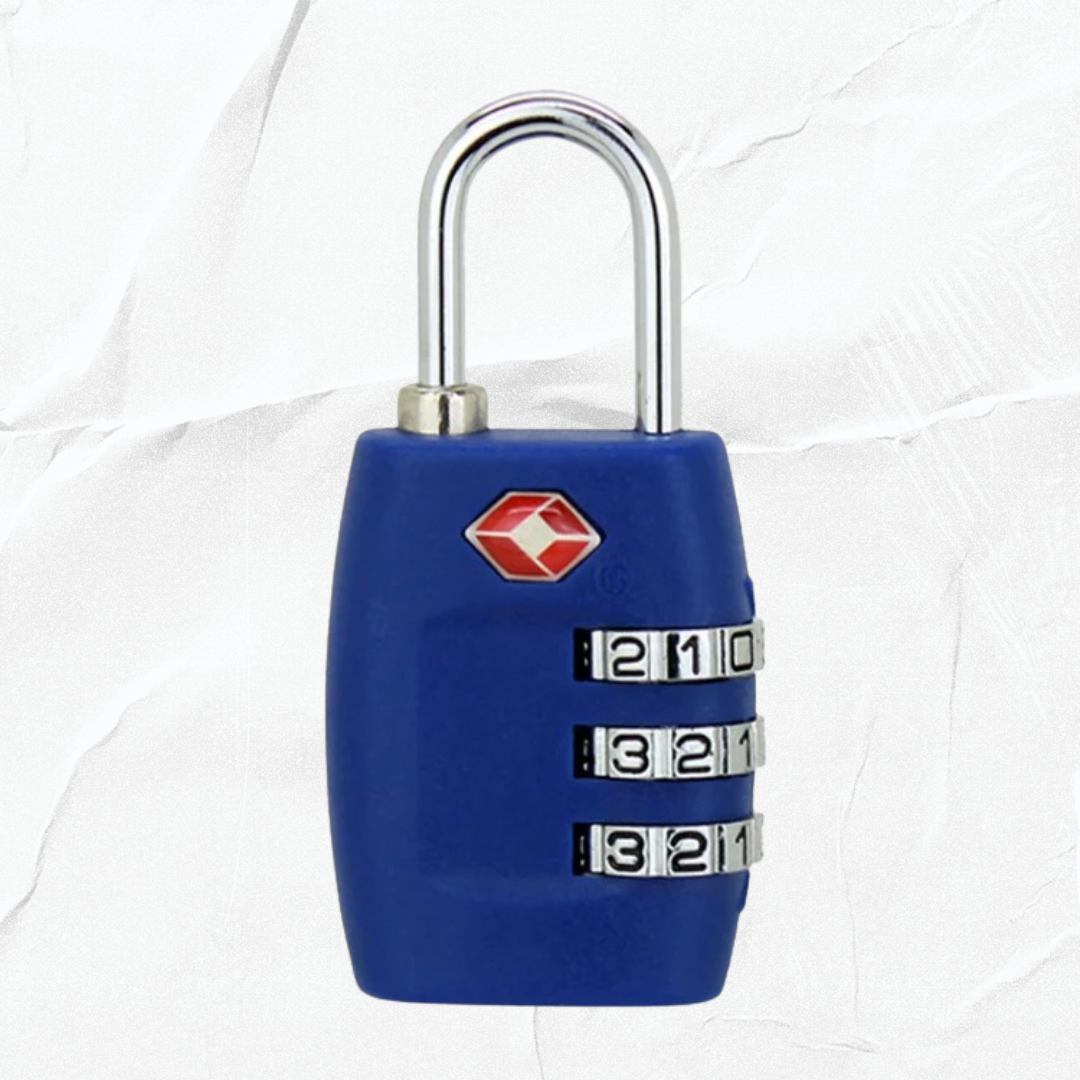 TSA-Approved Plastic Luggage Lock for Travel