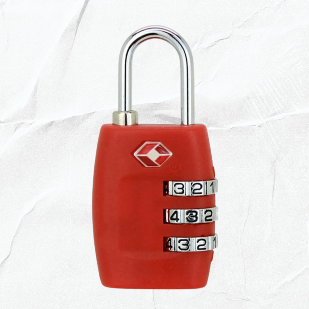 TSA-Approved Plastic Luggage Lock for Travel