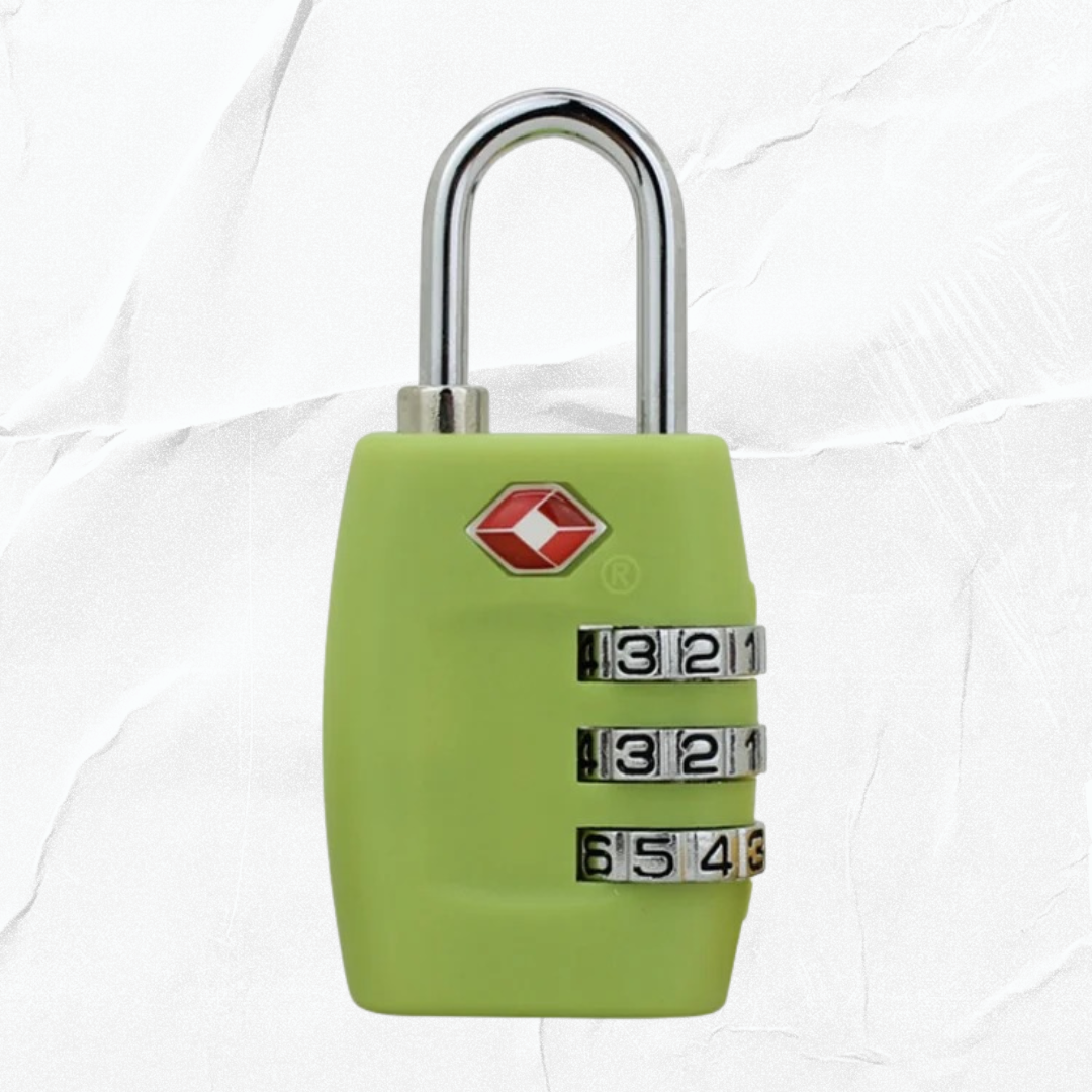 TSA-Approved Plastic Luggage Lock for Travel
