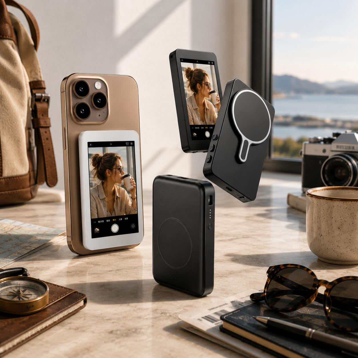 Magnetic Vlog Screen Phone Display